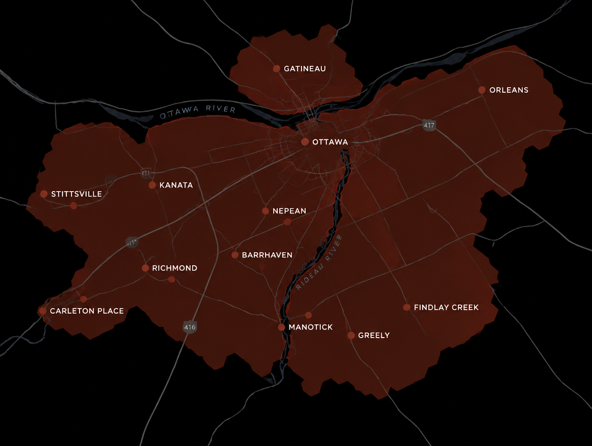 NeatHome Service Area Map